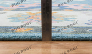 Ethereal Sky | Handwoven Oushak Area Rug in Serene Blue