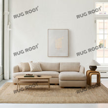 Load image into Gallery viewer, Vintage-Inspired Flatweave Rug with Soft Medallion Design - Beige &amp; Light Grey
