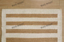 Load image into Gallery viewer, Natural Hemp Jute Striped Rug
