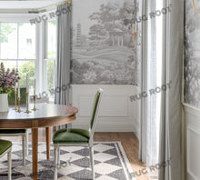 Load image into Gallery viewer, Handwoven Jute &amp; Wool Rug with Diamond Checkered Pattern in Black &amp; Natural – Flatweave
