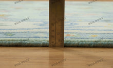 Load image into Gallery viewer, Azure Meadow | Handwoven Oushak Rug with Vibrant Accents | Blue &amp; Green
