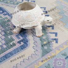 Load image into Gallery viewer, Whispering Winds | Pastel Turkish Knot Rug with Delicate Floral Motifs
