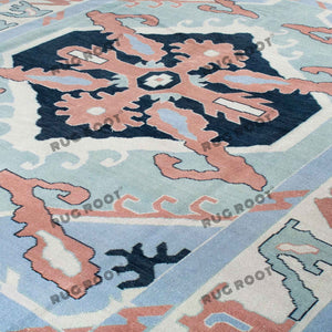 Timeless Turkish Elegance | Hand-Knotted Wool Rug with Intricate Patterns