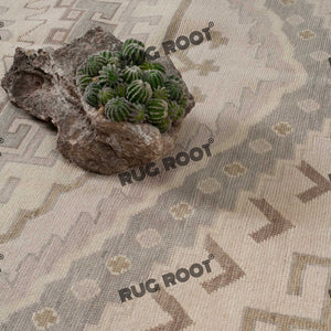 Handcrafted Harmony | Turkish Wool Rug in Natural Earthy Hues