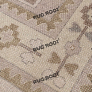 Handcrafted Harmony | Turkish Wool Rug in Natural Earthy Hues
