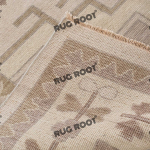 Handcrafted Harmony | Turkish Wool Rug in Natural Earthy Hues